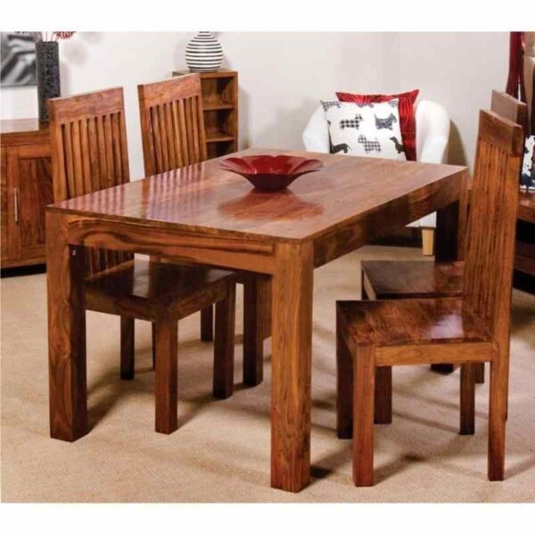 dining table with 4 chair, wooden dining table with 4 chair
