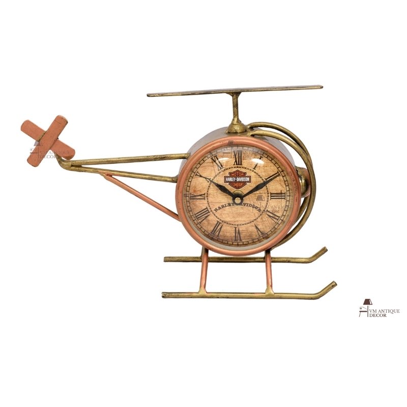 Indian Beautifull Helicopter Tabletop Clock