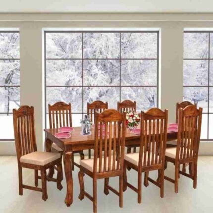 solid wood dining table set, 8 seater dining table
