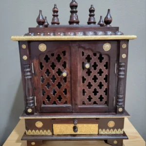 Solid Wood Temple Pooja Stand for Home photo review