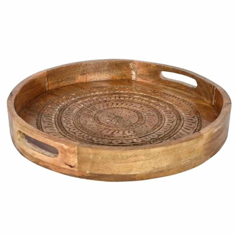 Wood Carved Tray