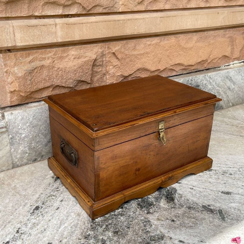 Buy Wooden Trunk , Treasure Chest , Wood Keepsake Box Online in