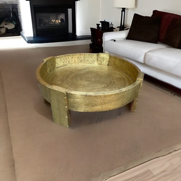 brass coffee table