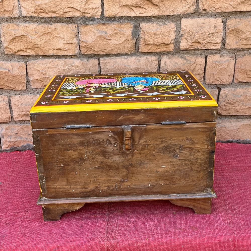 Rajasthani Hand Painted Wooden Utility Boxes