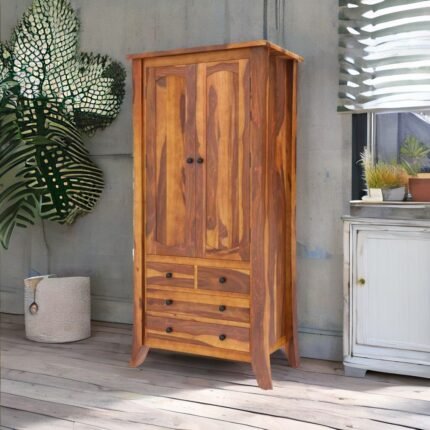 solid wood wardrobe