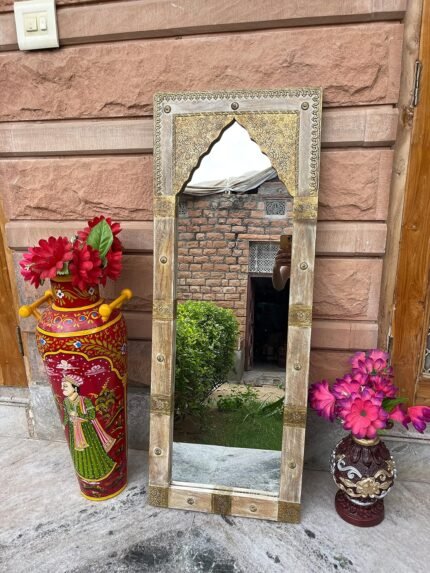 wooden wall mirror, wood bathroom mirror, wood mirror