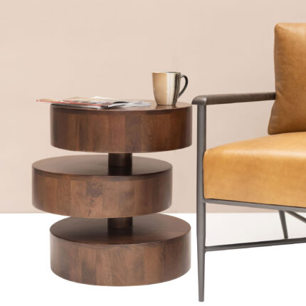 Wooden Brown Side Coffee Table