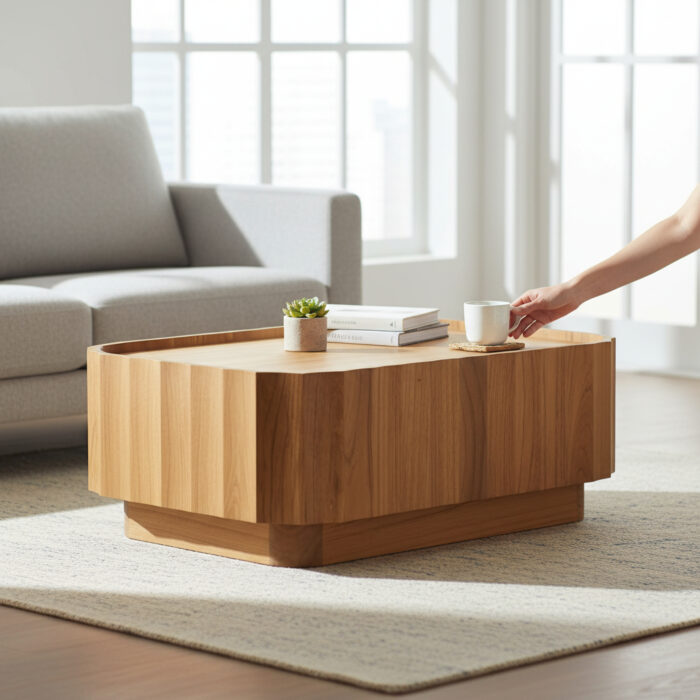 Wooden Carved Coffee Table