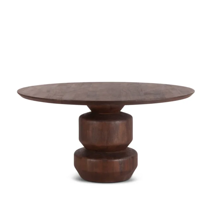 Walnut Round Dining Table