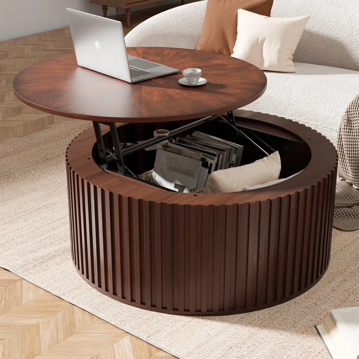Ansel+Lift+Top+Coffee+Table+With+Storage,+Round+Solid+Wood+Coffee+Table (1)