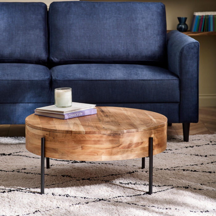 Round Wooden Coffee Table