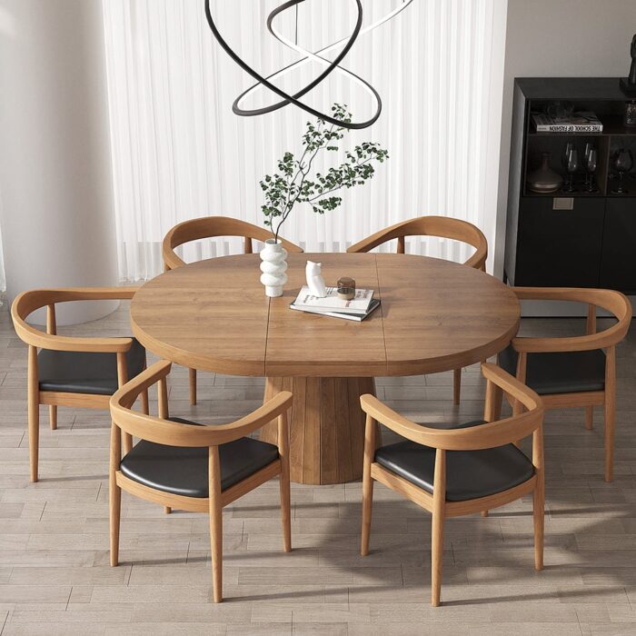 Wooden Dining Table with 6 Chair