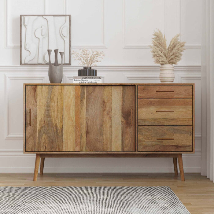 Wooden Indian Sideboard
