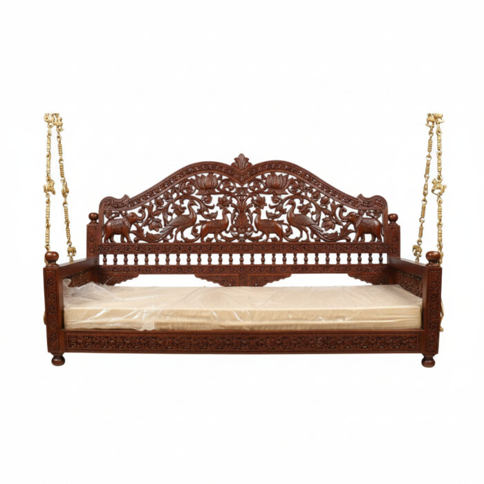 Wooden Royal Animal Swing Jhula