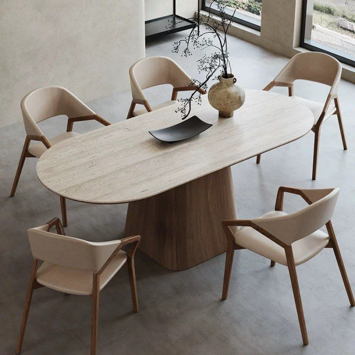 Oval Pedestal Dining Table