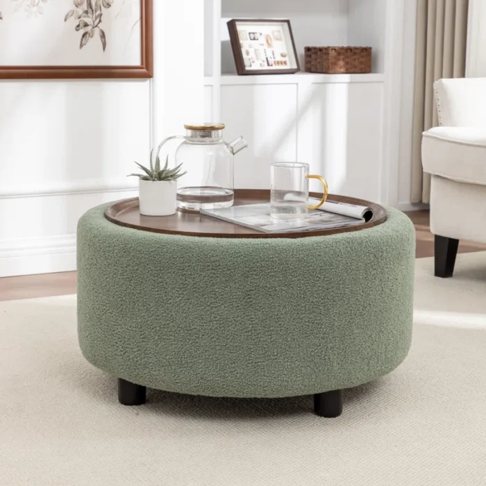 Verde Round Storage Coffee Table