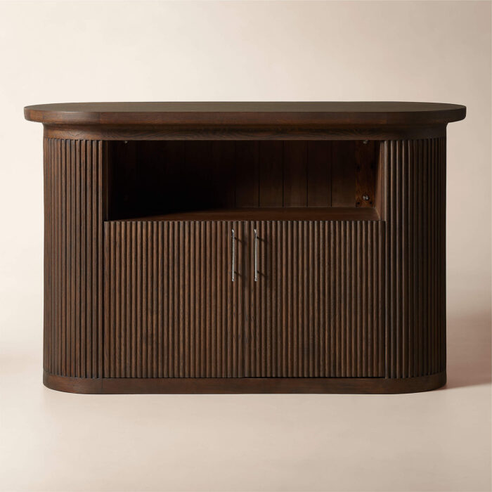 Solero Dark Oak Bar Cabinet