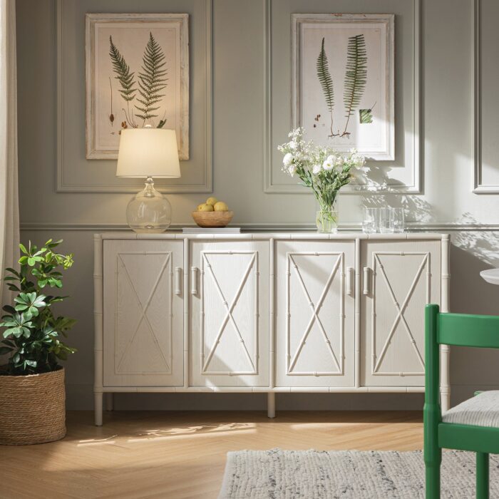 Latticewood Cross Panel Sideboard