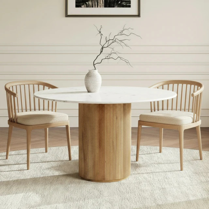 Luxor Marbel White Dining Table