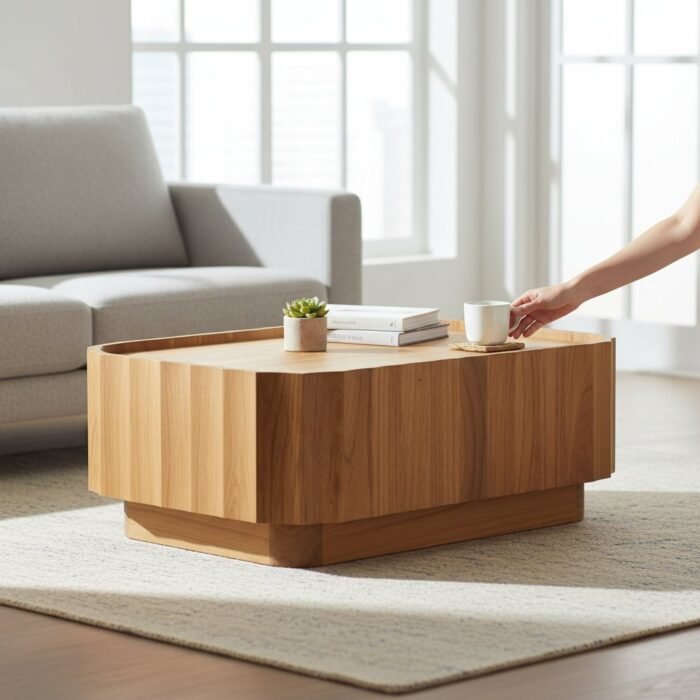 Wooden Carved Coffee Table