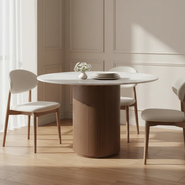 Luxury Round Marble Dining Table