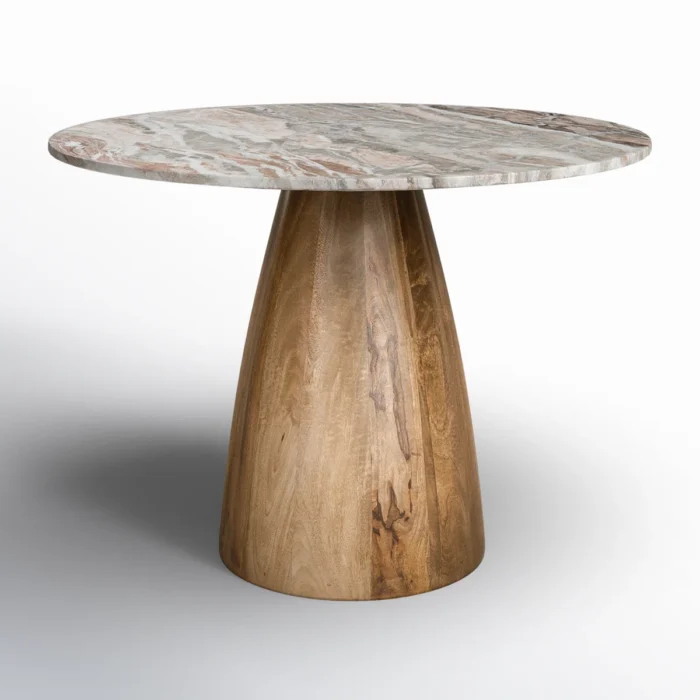 Round Genuine Marble Dining Table