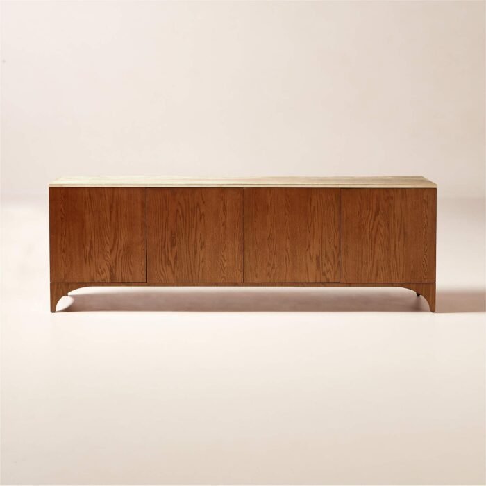Lorenza Oak Sideboard With Stone Top