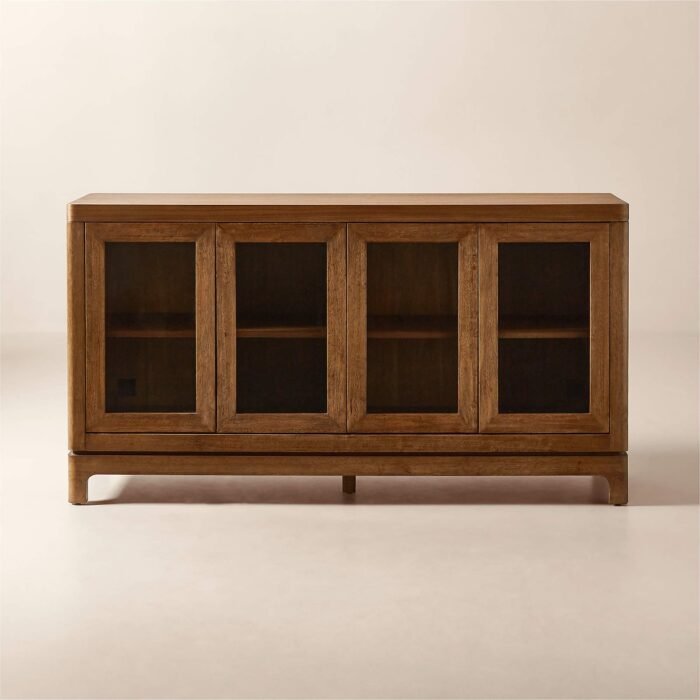 Classic Glass Door Wooden Sideboard