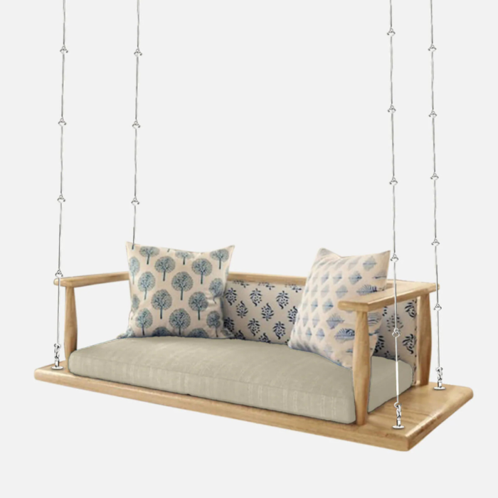 Handcrafted Wooden Minimal Swing Jhula