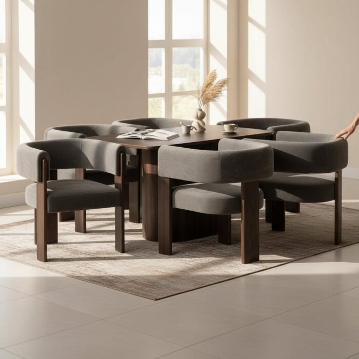 Luxury Walnut Dining Set