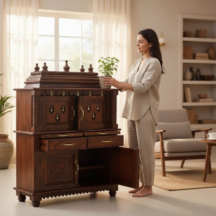 Woodn Carved Temple-Pooja Mandir