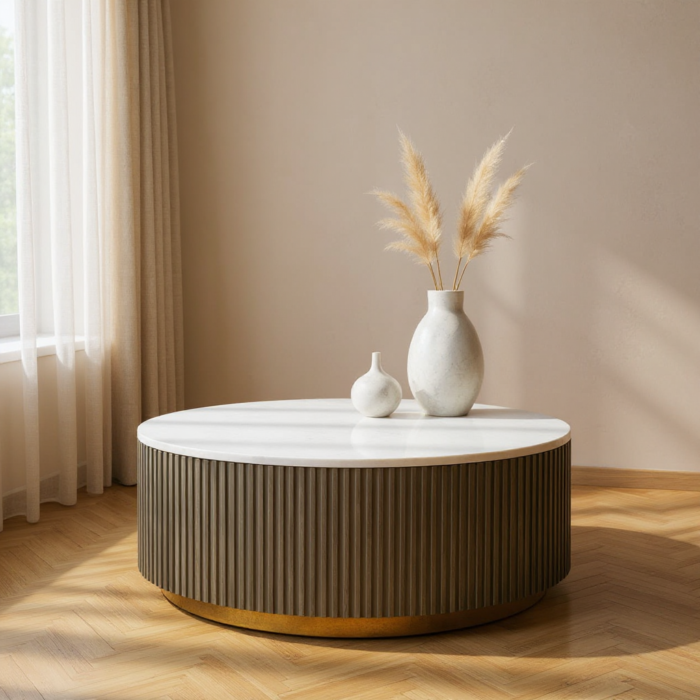 Luna Fluted Coffee Table