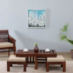 Heritage Solid Wood Nesting Coffee Table Set