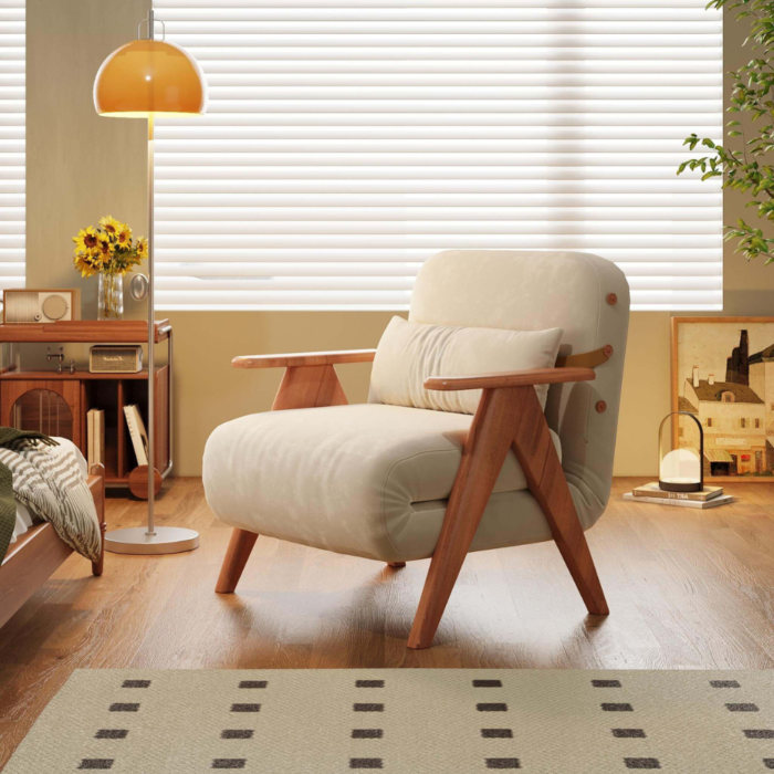 Wooden Lounge Sofa Bed